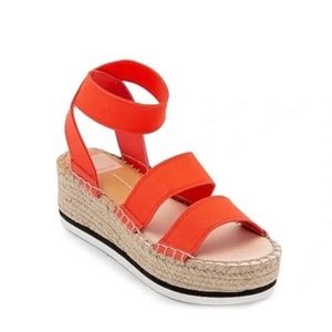 Dolce Vita Lury Coral Elastic Espadrilles